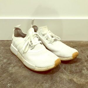 Adidas nmd r1 white/gum shoes